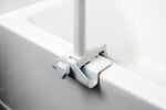 Bathtub Security Pole & Curve Grab Bar  White