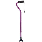 Cane  Offset  Blue Jay Purple With Foam Handle