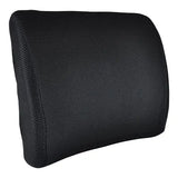 Lumbar Cushion W-straps  Black Memory Foam - Blue Jay.