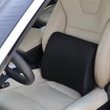 Lumbar Cushion W-straps  Black Memory Foam - Blue Jay.