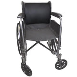 Lumbar Cushion W-straps  Black Memory Foam - Blue Jay.