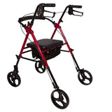 Rollator  Aluminum  Height Adjustable  Burgundy.