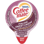 Italian Sweet Crème Liquid Creamer Singles 0375 Fl Oz (Pack of 180).