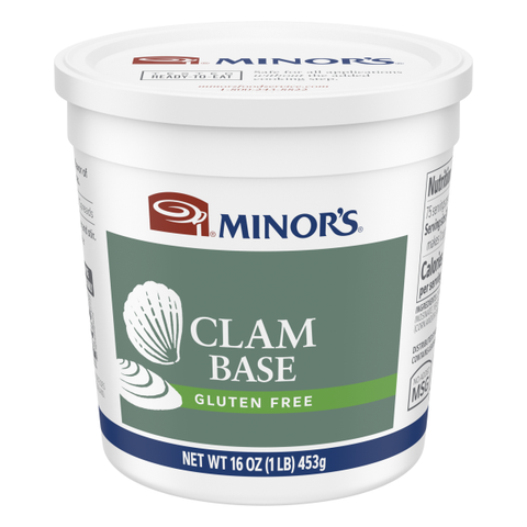 Clam Base No Added MSG Gluten Free 1 lb (Pack of 6).