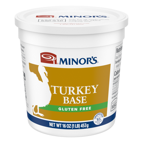 Turkey Base No Added MSG Gluten Free 1 lb (Pack of 6).