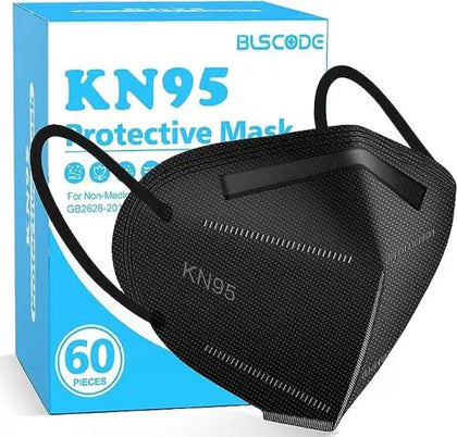 Kn95 Mask Particulate Black Respirator Disposable  Bx/60.