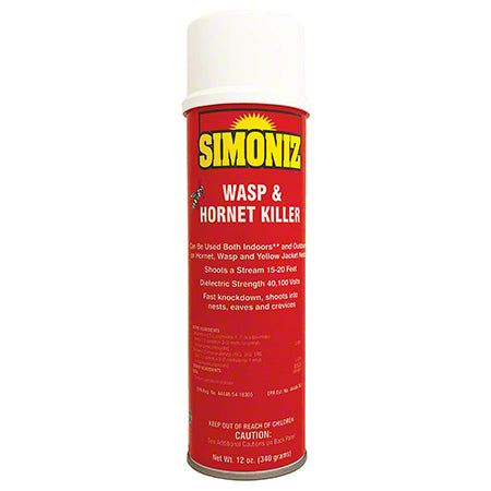 Bee, Wasp & Hornet Killer
S3369
Highly effective, instant knockdown formula that will reach nests up to 20 feet away. Kills
with residual action, all wasps and hornets returning to the nest. Electrically nonconducting.
