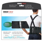 Back Belt-unisex  Medium-large Black  Obusforme.