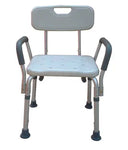 Bath Bench Adj Ht. W-back-kd W-remov Padded Arms (drive).