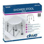 Bath Stool  - Round  White By Drive.