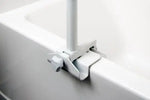 Bathtub Security Pole & Curve Grab Bar  White.