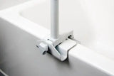 Bathtub Security Pole & Curve Grab Bar  White.