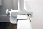 Bathtub Security Pole & Curve Grab Bar  White.