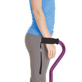 Cane  Offset  Blue Jay Purple With Foam Handle