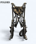 Roll With Me 19  Steel Transport Wheelchair