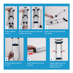 Carex Folding Crutches  Pair Universal Size