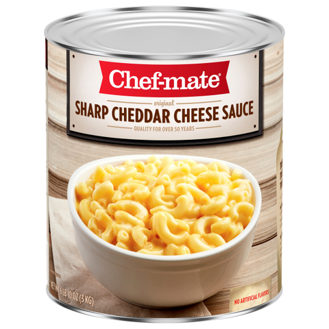 Sharp Cheddar Cheese Sauce 6 lb 10 oz (Pack of 6).