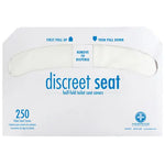 Discreet Seat® Toilet Seat Covers, Half-fold.