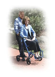 Duet Rollator-transport Chair Blue.