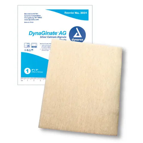 Dynaginate Ag Silver Calcium Alginate Dressing 4 X5  Bx-10.