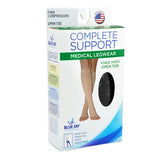 Firm Surg Weight Stkngs Medium 20-30mmhg  Below Knee O-t Blk.