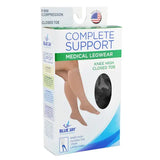 Firm Surg Wgt Stkngs 2x  Black 20-30mmhg  Below Knee Clsd Toe.