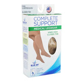 Firm Surg Wgt Stkngs Lg  Beige 20-30mmhg  Below Knee Clsd Toe.