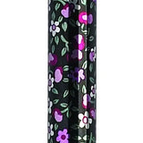 Folding Cane Pistol Grip  Adj. Black Floral  33  - 37.