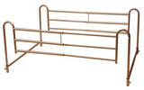 Full Length Home Bed Rails Pr. Brown Vein Finish.