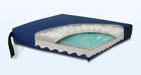 Gel Convoluted Foam Cushion 18  X 16  X 3   Navy.