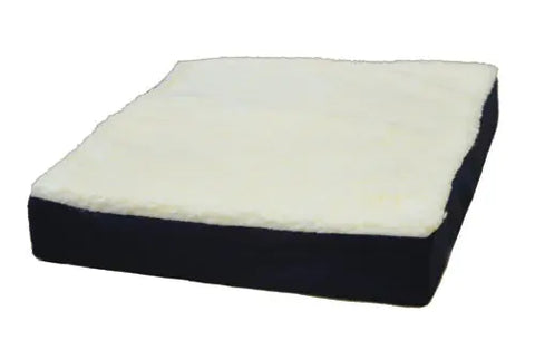 Gel Wheelchair Cushion W- Fleece Top 16  X 18  X 3.5.