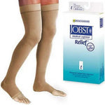 Jobst Relief 20-30 Thigh-hi Dot Ot Beige Med Silicone Band.