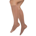 Ladies' Sheer Mild Support  Sm 15-20 Mmhg  Knee Highs  Beige.