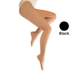 Ladies' Sheer Moderate  Queen 15-20mmhg  Panty Hose  Black.