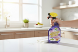 Person holding a bottle of Lavalosso Cleaner on a kitchen counter