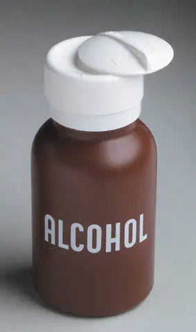 Liquid Push Down Alcohol Dispenser- Labeled.