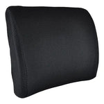 Lumbar Cushion W-straps  Black Memory Foam - Blue Jay.