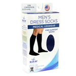 Men's Firm Support Socks 20-30mmhg  Navy  Large.