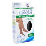 Microfiber Moderate  Xl 15-20mmhg  Knee Highs  Black.