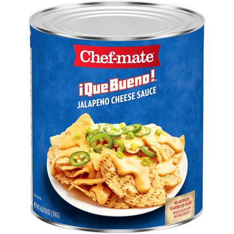 ¡Que Bueno! Jalapeño Cheese Sauce 6 lb 10 oz (Pack of 6).