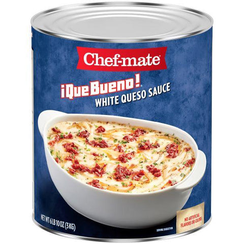 ¡Que Bueno! White Queso Sauce 6 lb 10 oz (Pack of 6).