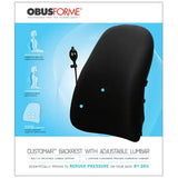 Obusforme Customair Backrest W-adj Lumbar Support.