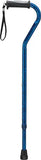 Offset Cane Alum W-gel Grip Blue Crackle.