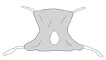 Patient Sling Full Body 53x42  Mesh  Commode Opening  Medium.