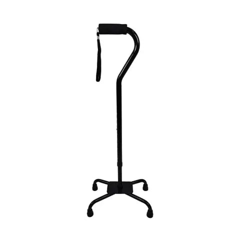 Quad Cane  Large Base  Black By Blue Jay Brand.