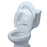 Raised Toilet Seat Elongated Hinged.