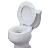 Raised Toilet Seat Elongated Hinged.