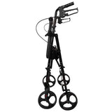 Rollator  Aluminum  Height Adjustable  Black.