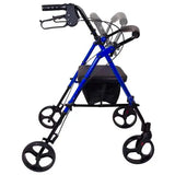 Rollator  Aluminum  Height Adjustable  Blue.