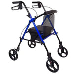 Rollator  Aluminum  Height Adjustable  Blue.